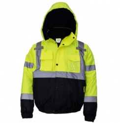 High visibility winter jacket