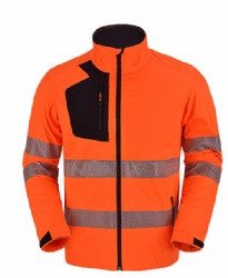 Light weight hiviz softshell jacket